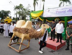 Ribuan Peserta Meriahkan Pawai Akbar Sambut Ramadan di Pontianak