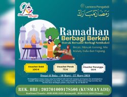 Lentera Pengabdi Mempawah Buka Donasi Paket Sembako Ramadhan 1445 H