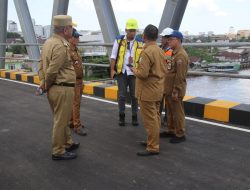Persiapan Peresmian Duplikat Jembatan Kapuas I