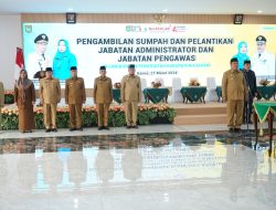 Wabup Asahan Lantik Pejabat Administrator Dan Pejabat Pengawas Di lingkungan Pemerintah Kabupaten Asahan