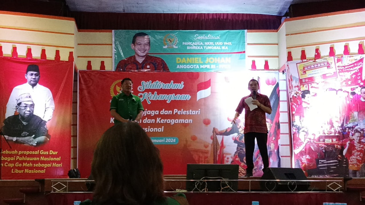 Sosialisasi 4 pilar di landak daniel johan