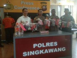 Sepanjang Maret 2024, Polres Singkawang Amankan 13 Tersangka Narkotika