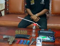 Pengedar Narkoba Bersenjata Api Rakitan di Kubu Raya Ditangkap Polisi