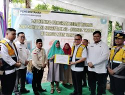 Pj Bupati Launching Program Bedah Rumah dan Sanitasi di Banyuasin