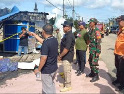 Pj Bupati Sanggau Suherman Tinjau Lokasi Kebakaran Pasar Bodok
