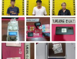 Polres Landak Bekuk 3 Pelaku Narkoba Sekaligus
