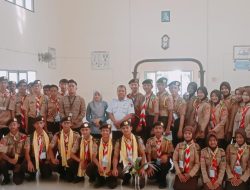 Disdik Bersama Founder Forum Pelajar Sumsel Berikan Motivasi Peserta Patri Super Camp Pramuka Tridinanti