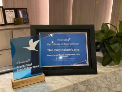Hotel The Zuri Palembang Raih Penghargaan “Exceptional Guest Experience 2023 Premium” dari Traveloka