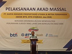 Program Rumah Subsidi: PT Karya Mandiri Propertindo Utama Gelar Akad Massal