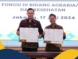 Dukung Peningkatan Kualitas Kesehatan sebagai Faktor Indeks Pembangunan Manusia, Menteri AHY Teken MoU dengan Menkes