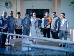 Serahkan Bantuan Lampu PJU, Pj Bupati Nagan Raya Fitriany Farhas: Ini Hasil Lobi ke Kementerian dan  Provinsi
