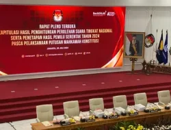 KPU Gelar Rapat Pleno Hasil Tingkat Nasional Usai Putusan MK
