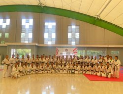 Pengprov Taekwondo Indonesia Sumsel Gelar Latihan Bersama Sabuk Hitam dan Merah