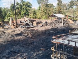 Diduga Penyulingan Minyak Ilegal di Babat Toman Terbakar Hebat, LSM SMS Desak Kapolda Sumsel Tegas 