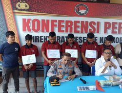 Polda Sumsel Gagalkan Pengiriman Sabu dari Aceh, Lima Kurir Ditahan
