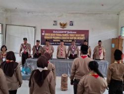 Camat Meranti Asahan Menutup Dengan Resmi Pelaksanaan KMD Pramuka Gerakan Kwaran Meranti.