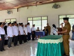 Camat Buntu Pane Lantik BPD Se -kecamatan Buntu Pane Kabupaten Asahan