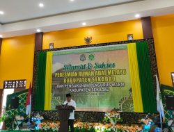 Bupati Aron Hadiri Pelantikan Pengurus MABM Sekadau Periode 2024-2029