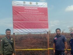 Pasca Karhutla Lima Lahan di Kalbar Disegel
