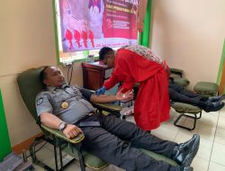 Peringati Hari Pengayoman ke-79, Lapas, Imigrasi dan Rupbasan Singkawang Gelar Kegiatan Donor Darah