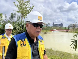 Menteri PUPR Tinjau Embung MBH di IKN, Pastikan Kesiapan Jelang HUT RI