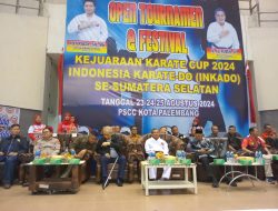 INKADO CUP 2024: Turnamen Karate Bergengsi Tingkat Sumatera Selatan Resmi Dibuka