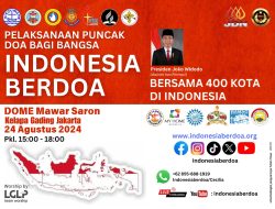 Jelang Puncak Doa Bagi Bangsa Indonesia Berdoa 24 Agustus 2024, Panitia Himbau Organisasi Gereja Turut Ambil Bagian