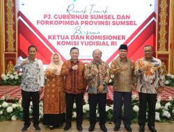 Pj Gubernur Elen Perkuat Sinergitas dengan Komisi Yudisial RI Dukung Upaya Penegakan Hukum di Wilayah Sumsel 