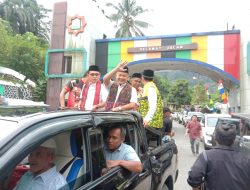 Ratusan Simpatisan Sambut “FAKAR” Balon Wali Kota Subulussalam di Perbatasan Aceh-Sumut