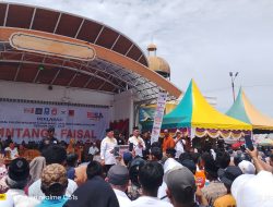 Ribuan Simpatisin Mengiringi Bintang-Faisal ke Kantor KIP Kota Subulussalam