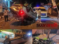 Kecelakaan Libatkan Dua Mobil dan Satu Sepeda Motor di Jalan Sisingamangaraja Yogyakarta