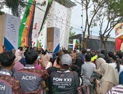 Aceh Jadi Tuan Rumah, Warga Padati Arena Panjat Tebing PON XXI