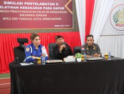 Lapas Kelas II B Singkawang Berikan Simulasi Penanggulangan Kebakaran Bagi Petugas dan Narapidana