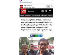 Cek Fakta: Rocky Gerung Geram Dengan Mahasiswa yang Ikut Demo Revisi UU Pilkada