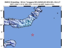 Gempa Tektonik Magnitudo 5,2 di Sulawesi Utara Akibat Subduksi Lempeng Sangihe