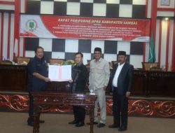 Raperda APBD Perubahan Kabupaten Sambas Tahun 2024 Disahkan