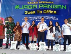 Lahan Kosong RS Pratama Menjadi Tanam Bersama Jaga Pangan