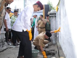 Bupati Asahan Letak Batu Pertama Pembangunan Pintu Gerbang, Kantor dan Aula SD Al-Washliyah 80 Kisaran