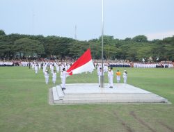 Upacara Penurunan Bendera Merah Putih Tingkat Kabupaten Asahan