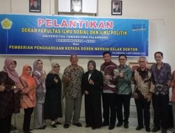 Universitas Tamansiswa Palembang Lantik Dekan FISIP Baru, Perkuat Komitmen Akademik dan Penelitian