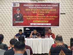Kanwil Kemenkumham Kalbar Laksanakan Penguatan dan Sosialisasi Prosedur Pengamanan