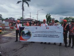 KAI bersama Polda Sumbar Gelar Sosialisasi Keselamatan di Perlintasan KA