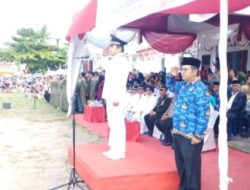 Camat Meranti Asahan Selaku Inspektur Upacara HUT RI Ke- 79 Di Kecamatan Meranti