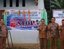 Wakil Bupati Sekadau Hadiri Deklarasi Open Defecation Free di Desa Entabuk