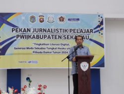 Sekda Sekadau Buka Pekan Jurnalistik Pelajar PWI