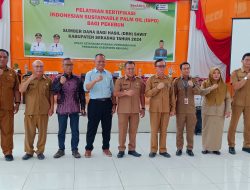 Bupati Sekadau Hadiri Pelatihan Sertifikasi ISPO, Berikan 171.000 Bibit Kelapa Sawit kepada Petani