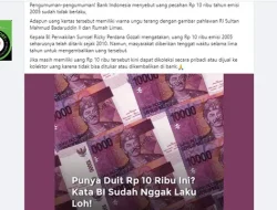 CEK FAKTA: Uang 10 Ribu Emisi 2005 Tidak Berlaku