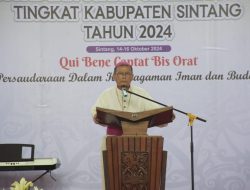 Uskup Sintang Harapkan Pesparani Katolik I Pererat Kerjasama Pelayanan Kerohanian