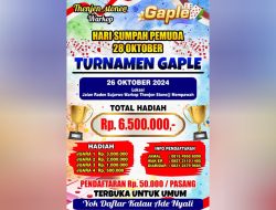 Komunitas Penggila Batu Cincin Thenjen Stone Siap Meriahkan Sumpah Pemuda 2024 dengan Turnamen Gaple