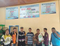 Polres PALI Kawal Penyaluran Beras Cadangan Pangan untuk 17 Desa di Kecamatan Tanah Abang